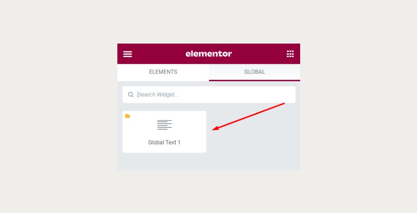 How to Create a Global Widget in Elementor