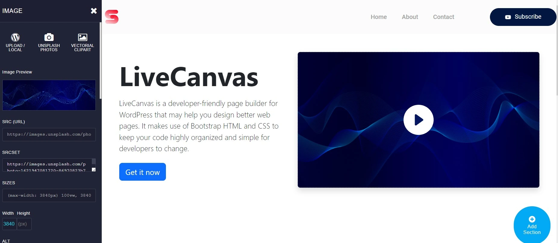 Livecanvas Image Editing