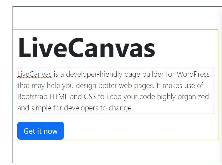 Livecanvas Inline Editing