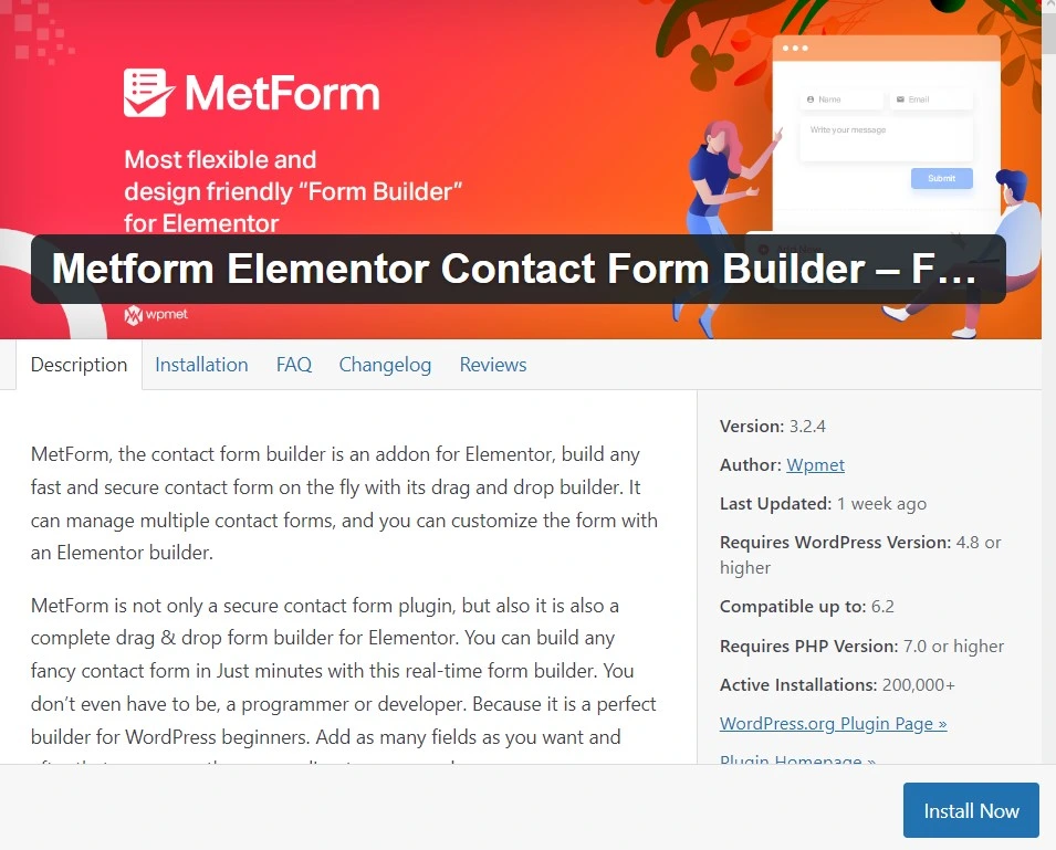 Metform Elementor Contact Form Builder