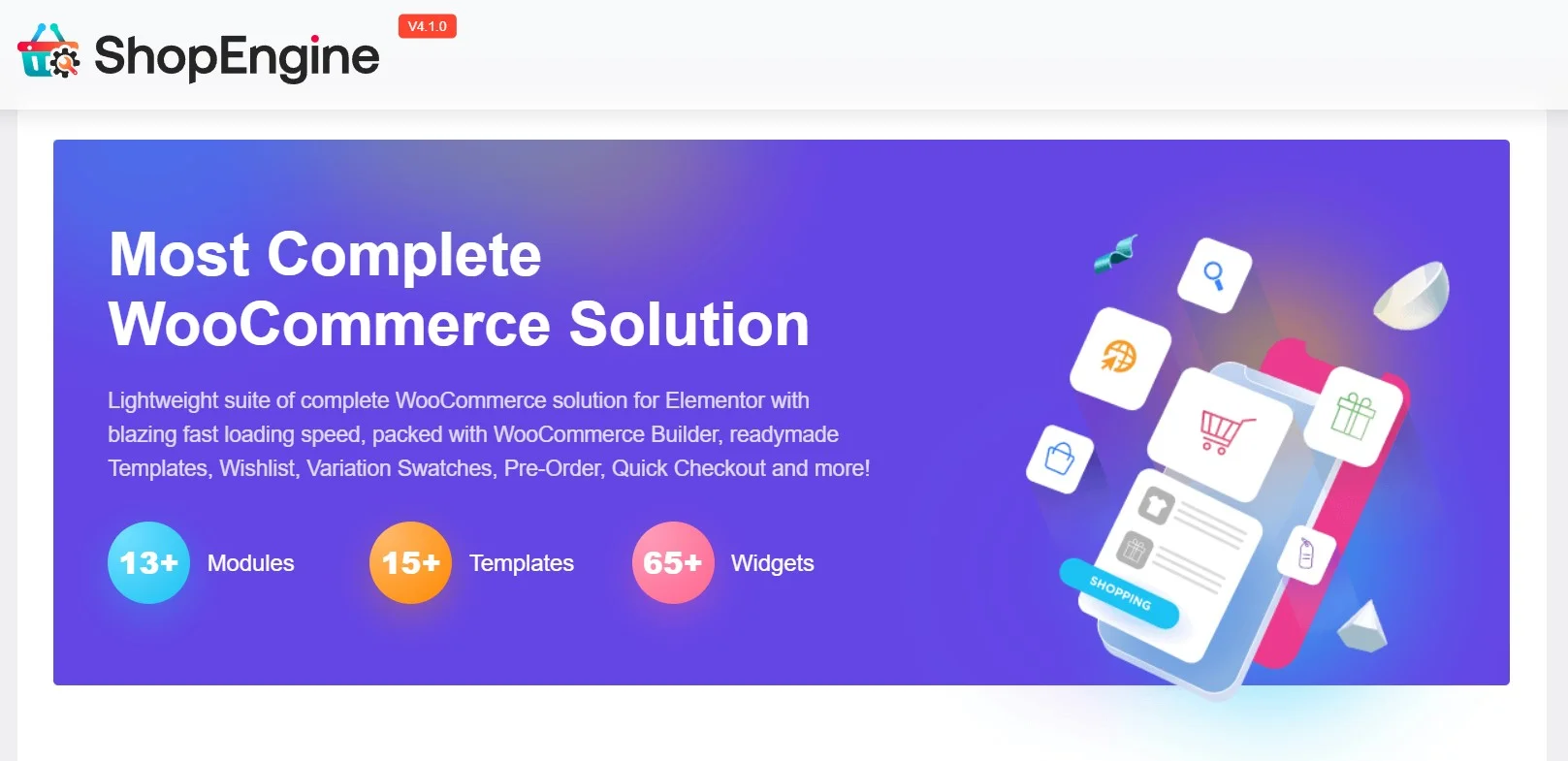 Shopengine Is The Complete Woocommerce Solution