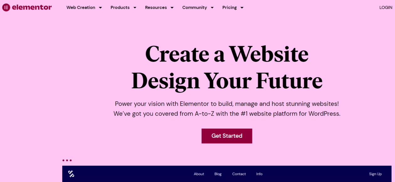 Elementor Wordpress Page Builder Homepage