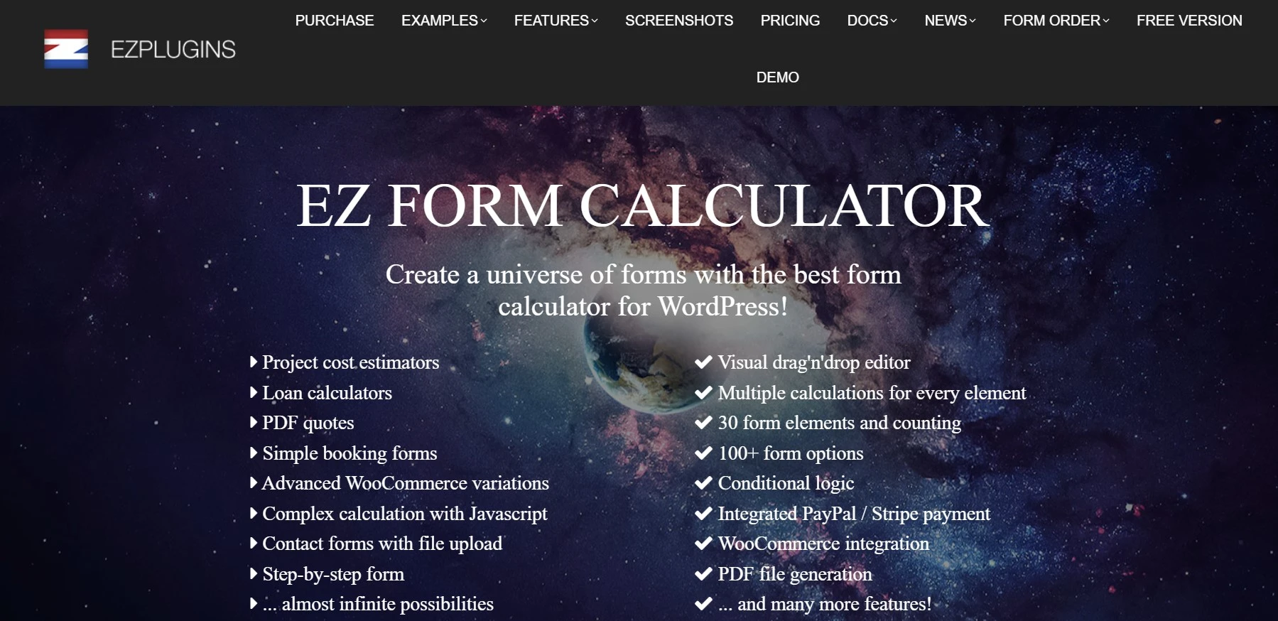 Ez Form Calculator Flexible Wordpress Calculator Plugin