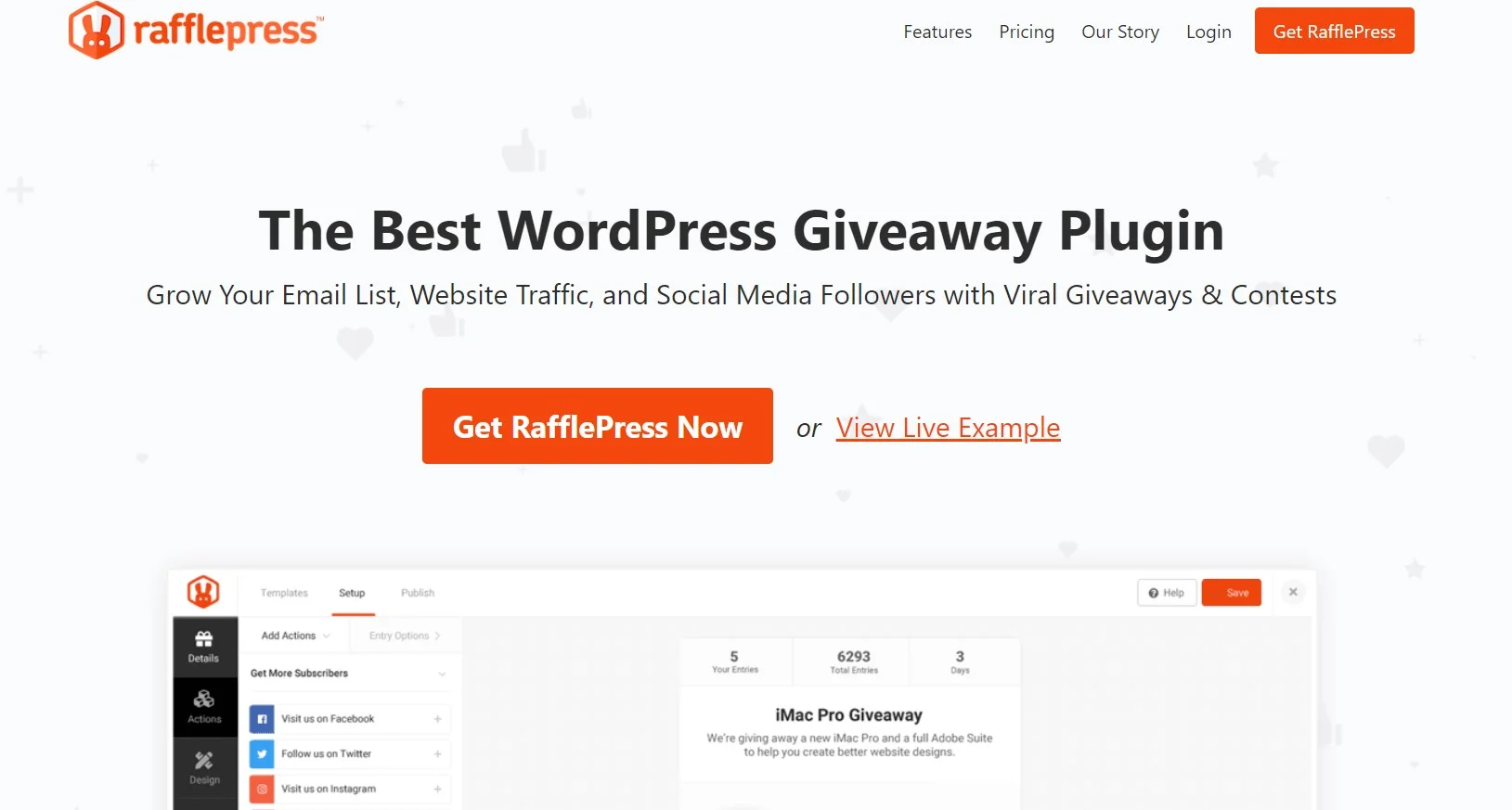 Rafflepress Best Wordpress Social Sharing Plugins