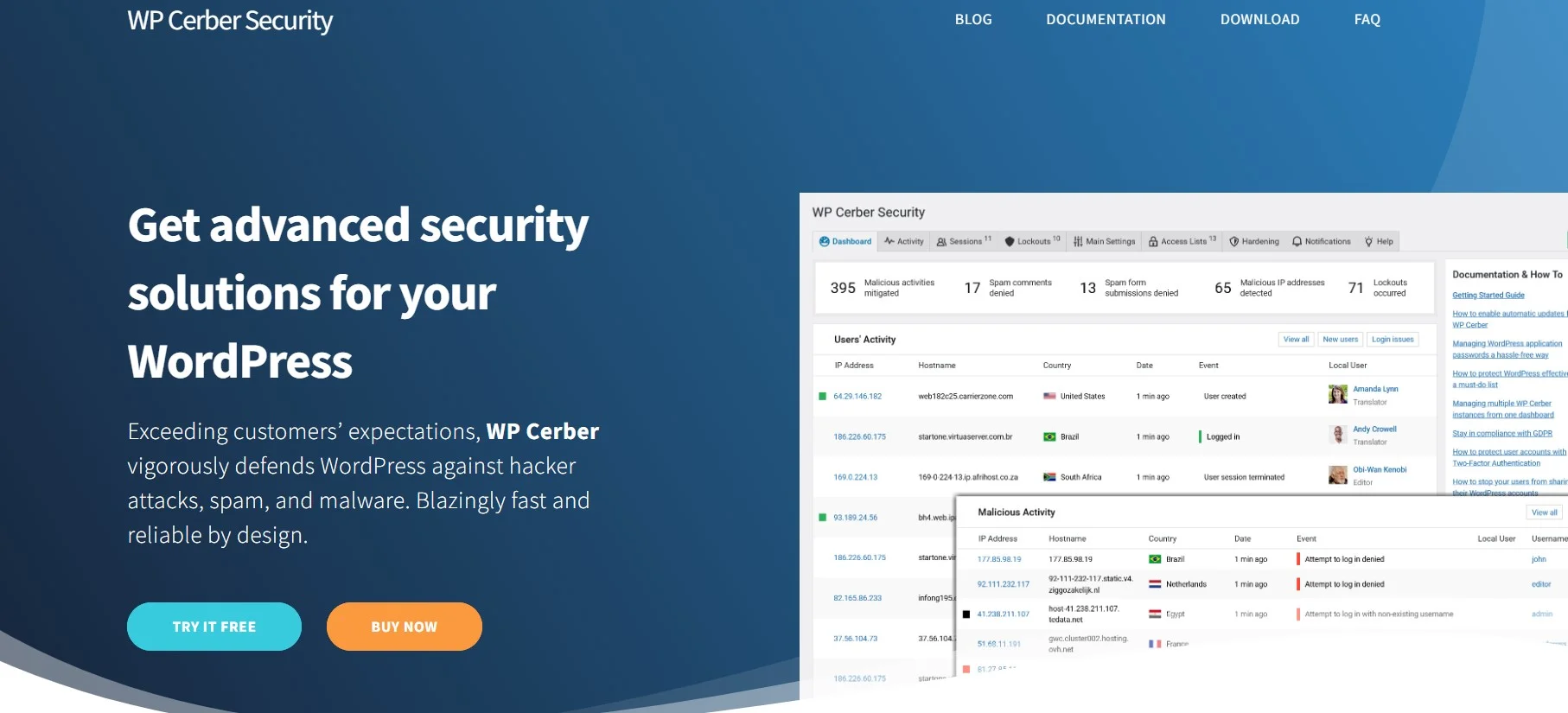 Wp Cerber Security Plugin Offers A Range Of Features To Defend Against Brute Force Attacks And Keep Your Site Safe
