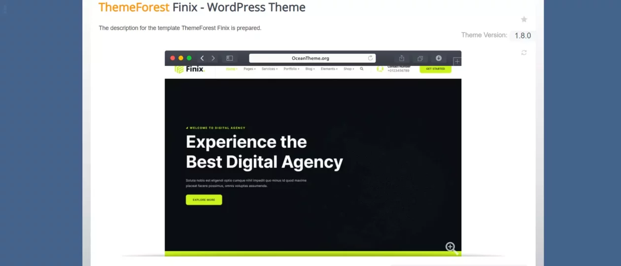 Finix-Wptheme