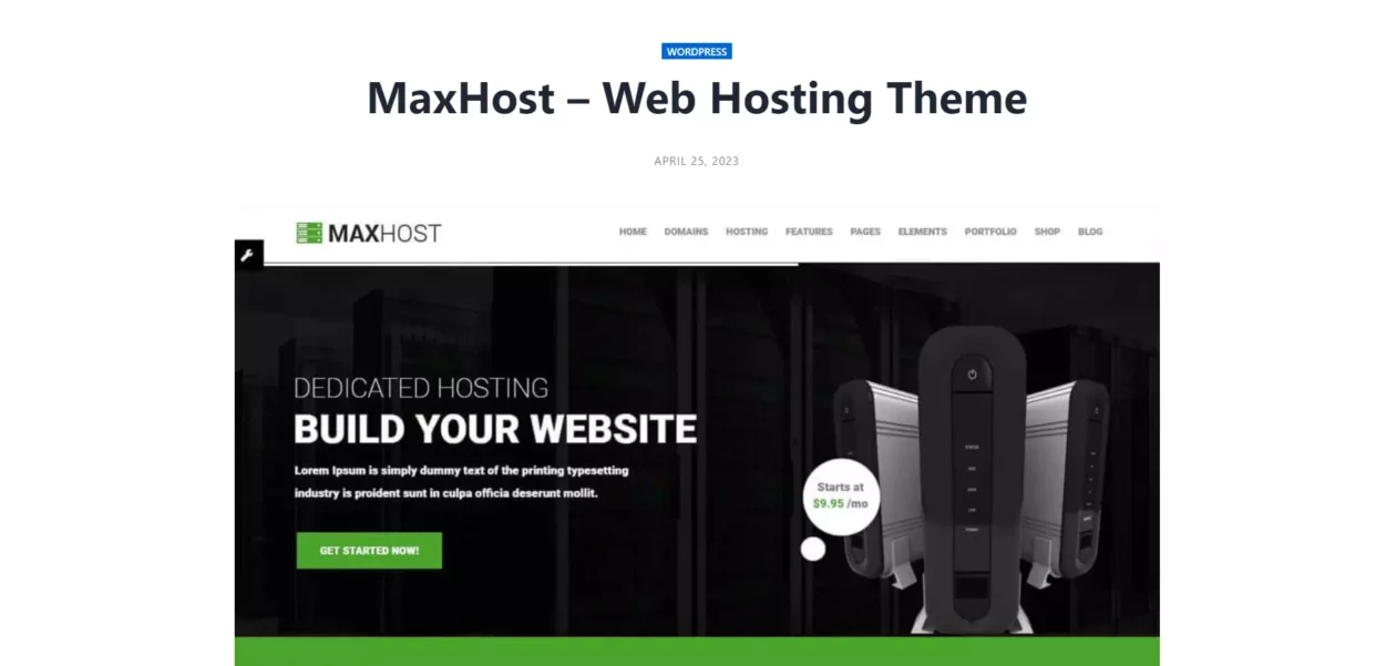 Maxhost-Wp-Theme