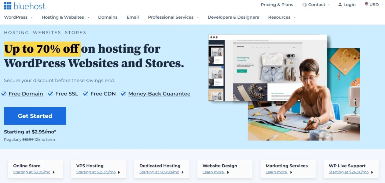 Bluehost Wordpress Hosting Provider