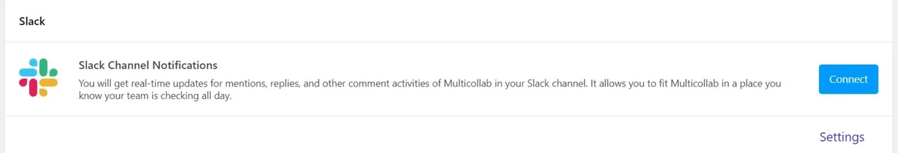 Multicollab Integration With Slack